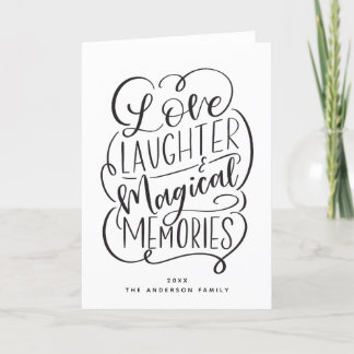 Cartes Pour Fêtes Annuelles Phrase typographique| Amour rire Souvenirs magique