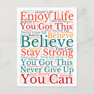 Cartes Pour Fêtes Annuelles Phrases Motivationnelles Inspirationnelles Motif W