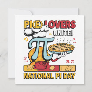 Cartes Pour Fêtes Annuelles Pi Lovers Unite