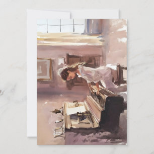 Cartes Pour Fêtes Annuelles Piano Pratique En Aquarelles