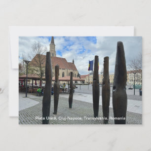 Cartes Pour Fêtes Annuelles Piata Unirii, Cluj-Napoca, Roumanie, sur une