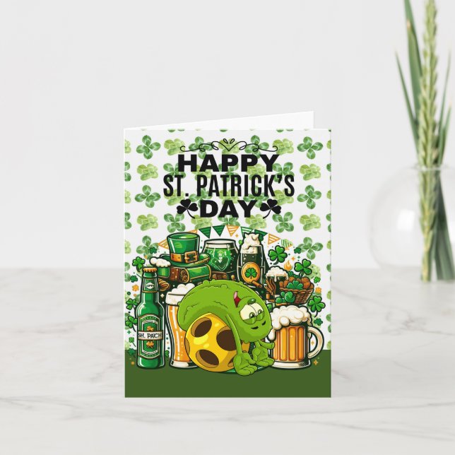 Cartes Pour Fêtes Annuelles Pickleball Bonne St. Patrick's Day (Devant)