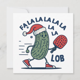 Cartes Pour Fêtes Annuelles Pickleball Christmas Fa La La Lob