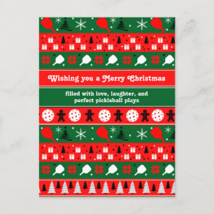 Cartes Pour Fêtes Annuelles Pickleball Holiday Cheval