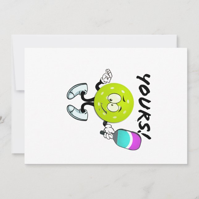 Cartes Pour Fêtes Annuelles Pickleball : le tien (Devant)