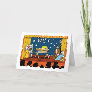Cartes Pour Fêtes Annuelles Pièce de théâtre de Noël à l'école