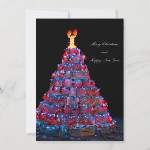 Cartes Pour Fêtes Annuelles Piège de homard Arbre de Noël Homard de renard
