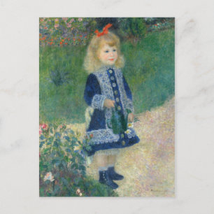 Cartes Pour Fêtes Annuelles Pierre Auguste Renoir A Girl with a Watering Can