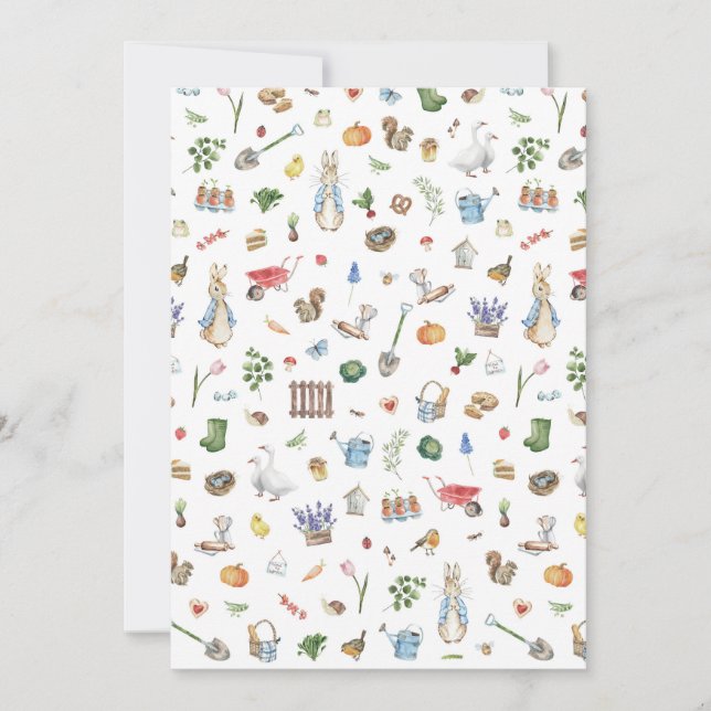 Cartes Pour Fêtes Annuelles Pierre le lapin (Devant)