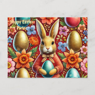 CARTES POUR FÊTES ANNUELLES PIETER ~ JOYEUX LAPIN DE PÂQUES ~