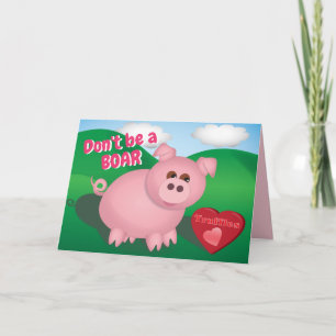 Cartes Pour Fêtes Annuelles Piggie aux truffes