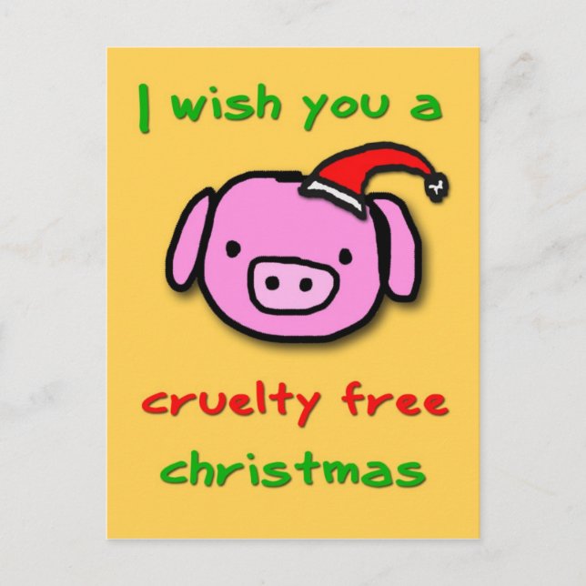 Cartes Pour Fêtes Annuelles Piggy xmas (Devant)