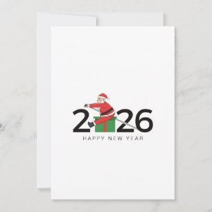 Cartes Pour Fêtes Annuelles Pilates Santa Bonne Année
