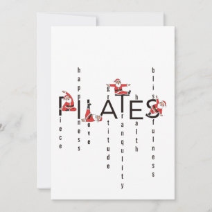Cartes Pour Fêtes Annuelles Pilates Santa Reformer Noël