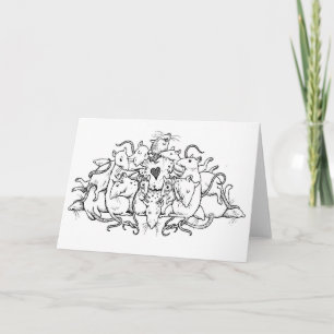 Cartes Pour Fêtes Annuelles Pile de rat de Valentine