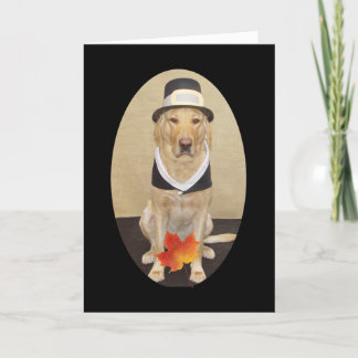 Cartes Pour Fêtes Annuelles Pilgrim de laboratoire jaune personnalisable