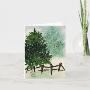 Cartes Pour Fêtes Annuelles Pin neigeux