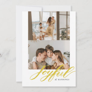 Cartes Pour Fêtes Annuelles Pinceau Aquarelle Lettre Joyeuse Flat
