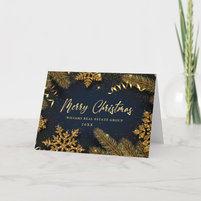 Cartes Pour Fêtes Annuelles Pine de Noël cônes Entreprise Salutation rustique (Devant)