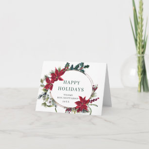 Cartes Pour Fêtes Annuelles Pine de Noël cônes Entreprise Salutation rustique