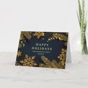 Cartes Pour Fêtes Annuelles Pine de Noël cônes Salutation rustique