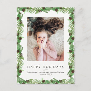 Cartes Pour Fêtes Annuelles Pine de vacances Photo de Noël