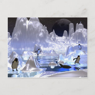 Cartes Pour Fêtes Annuelles Pingouin 3d art vacances