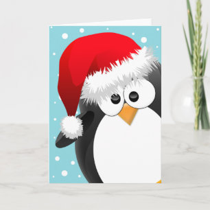 Cartes Pour Fêtes Annuelles Pingouin de Noël