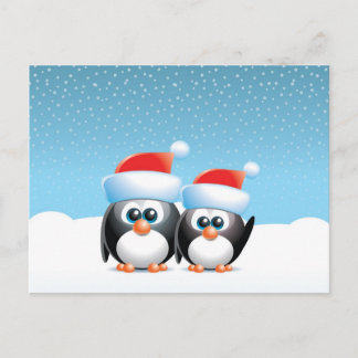 Cartes Pour Fêtes Annuelles Pingouins de Noël