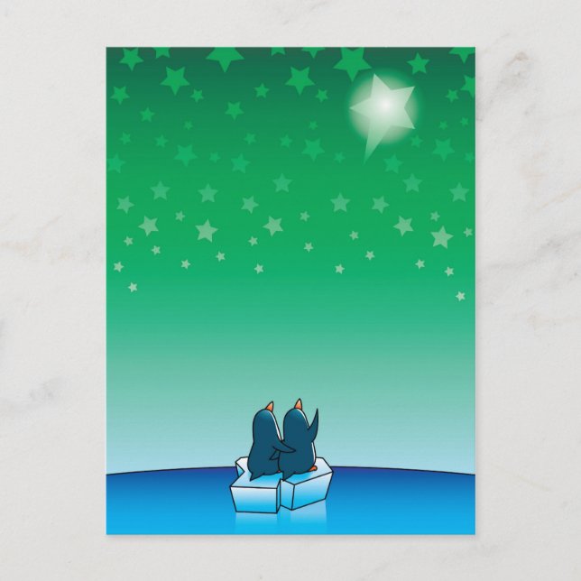 Cartes Pour Fêtes Annuelles Pingouins de Noël (Devant)