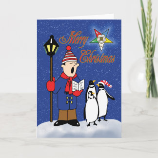 Cartes Pour Fêtes Annuelles Pingouins de Noël OES