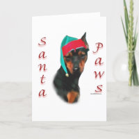 Pinscher Miniature Père Noël Paws