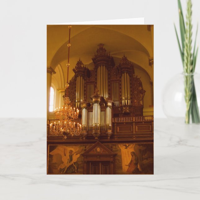 Cartes Pour Fêtes Annuelles Pipe Organ greeting card (Devant)