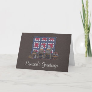 Cartes Pour Fêtes Annuelles Piquer amish de femmes