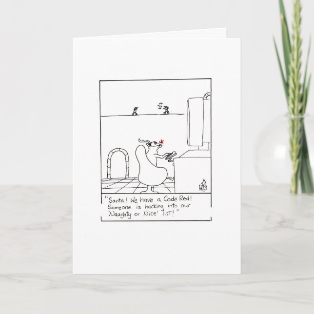 Cartes Pour Fêtes Annuelles pirate de Noël (Devant)