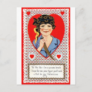 Cartes Pour Fêtes Annuelles Pirate Valentine