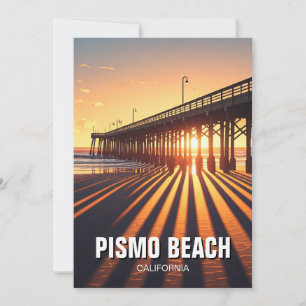 Cartes Pour Fêtes Annuelles Pismo Beach Pier Californie