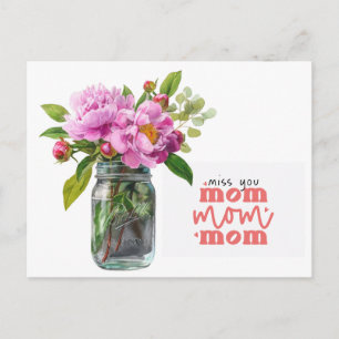 Cartes Pour Fêtes Annuelles Pivoine pour maman le jour de la fête des mères