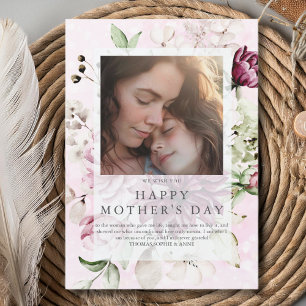 Cartes Pour Fêtes Annuelles Pivoines photo élégant fête des mères