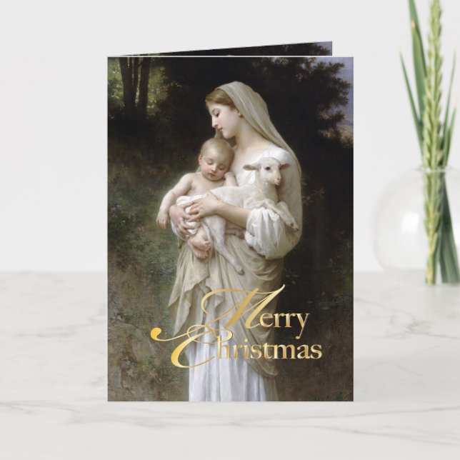 Cartes Pour Fêtes Annuelles Pix Dezinves L'innocence par la peinture de Bougeu (Devant)