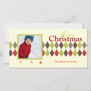 Cartes Pour Fêtes Annuelles PixDezines Arlequin, Noël