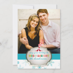 Cartes Pour Fêtes Annuelles PixDezines couleurs DIY/flocons de neige/carte de