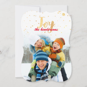 Cartes Pour Fêtes Annuelles PixDezines paillettes d'or/confettis de faux feuil