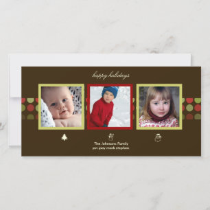 Cartes Pour Fêtes Annuelles PixDezines retro dots, photo cards