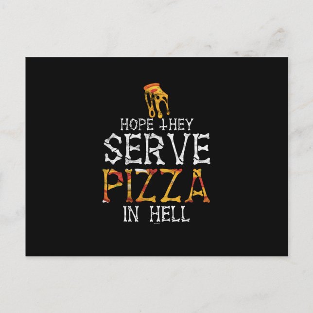 Cartes Pour Fêtes Annuelles Pizza In Hell (Devant)
