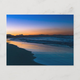 Cartes Pour Fêtes Annuelles Plage de Belongil juste après le coucher du soleil