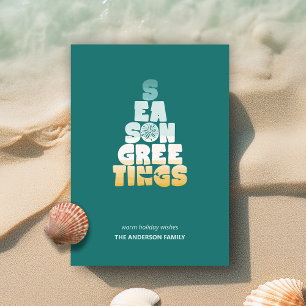 Cartes Pour Fêtes Annuelles Plages Mers Et Salutations
