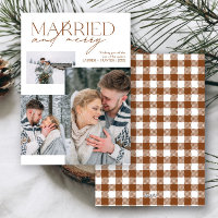 Plaid Marié et Joyeux Script Nouvelles Photos