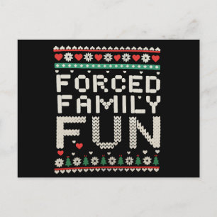 Cartes Pour Fêtes Annuelles Plaisir de famille forcé Sarcasme Noël dégueu Noël