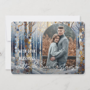 Cartes Pour Fêtes Annuelles Plaisir personnalisé Colorful Abstrait Winter Wond